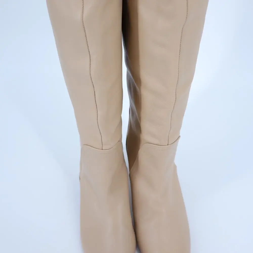 Zara leather knee